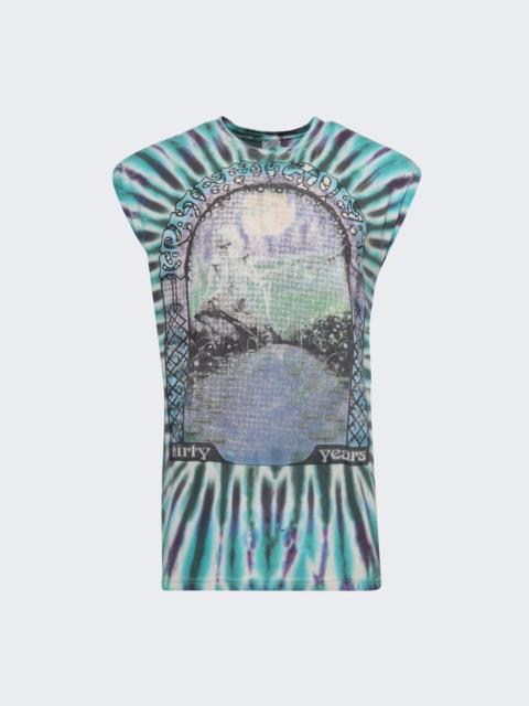 EARTHLING VIP Gratefuldead Vintage Sleeveless Tee Blue Tie Dye