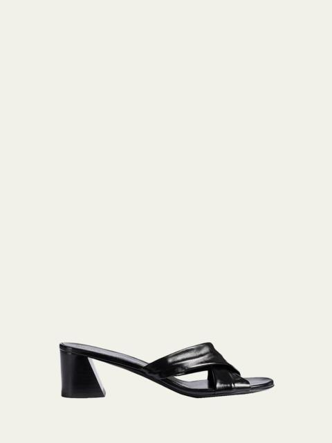 KHAITE 55mm Liria Leather Mule Sandals