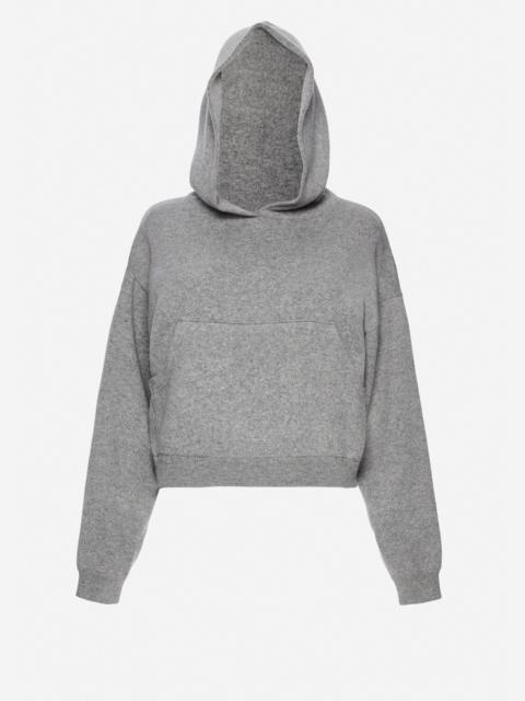 MAGDA BUTRYM Cashmere and cotton hoodie in grey