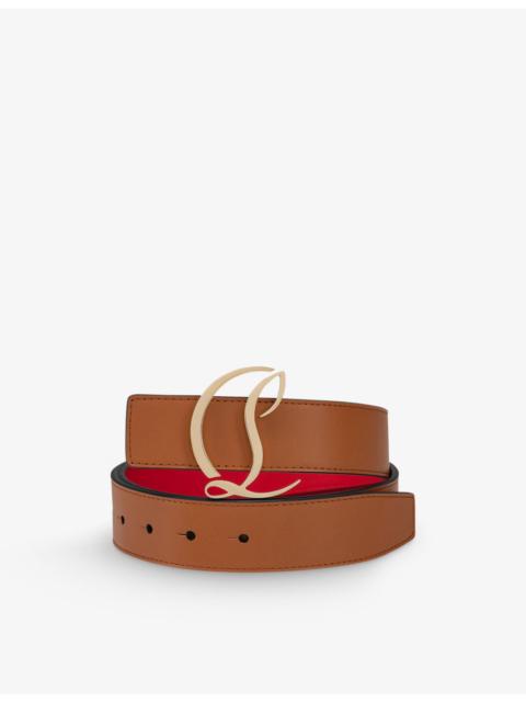 Christian Louboutin CL logo-buckle leather belt