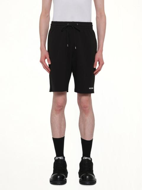 We11done Basic Logo Shorts in Black