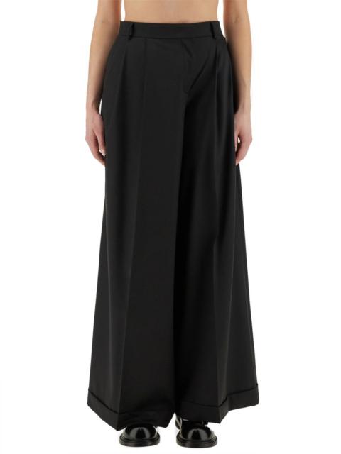 パンツ Moschino SS25 ASYMMETRICAL WOOL PANTS (01160418 0555) Moschino Moschino Women Asymmetrical Wool Pants | luosophy