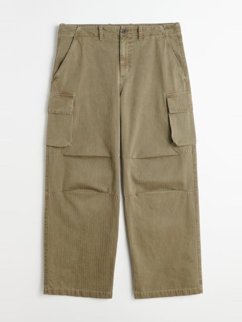 Our Legacy Mount Cargo Uniform Olive Herringbone