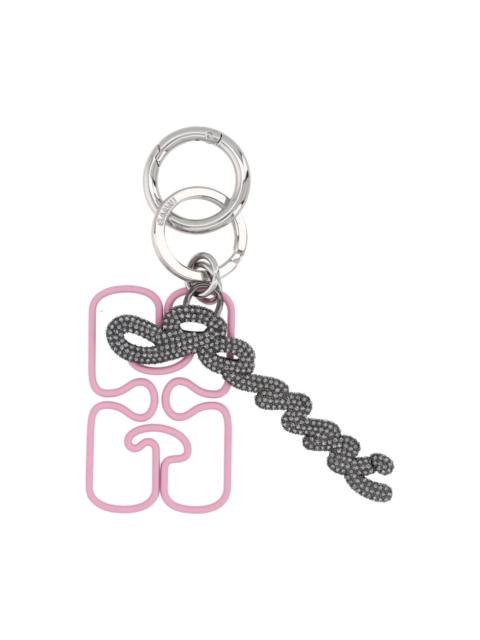 GANNI Keychain With Logo