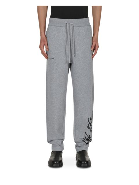 1017 ALYX 9SM Script Sweatpants Grey