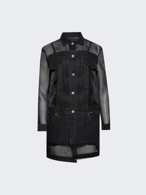 sacai Denim Mix Dress Indigo