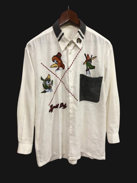 Other Designers Lancel - Lancel Paris Embroidered Spoil Kids Button Down Oxford Shirt
