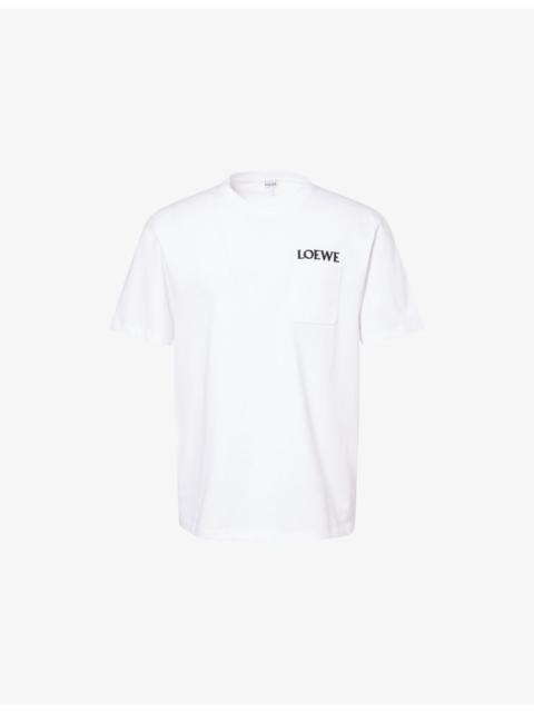 Loewe Brand-Embroidery Relaxed-Fit Cotton-Jersey T-Shirt