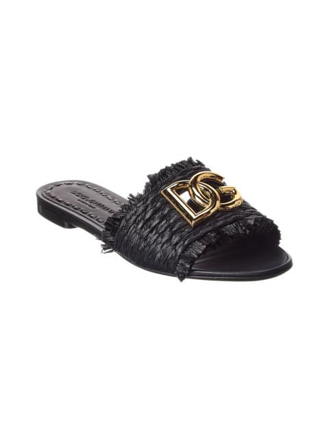 Dolce & Gabbana Dolce & Gabbana Dauphine Raffia Sandal