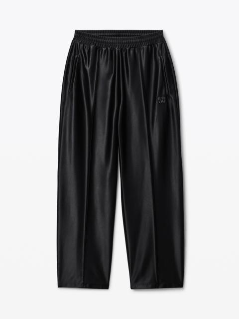 Alexander Wang black satin faille sweatpants