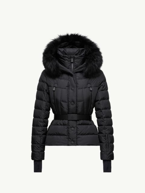 Moncler Grenoble Beverley Hooded Shearling-Trimmed Ski Down Jacket