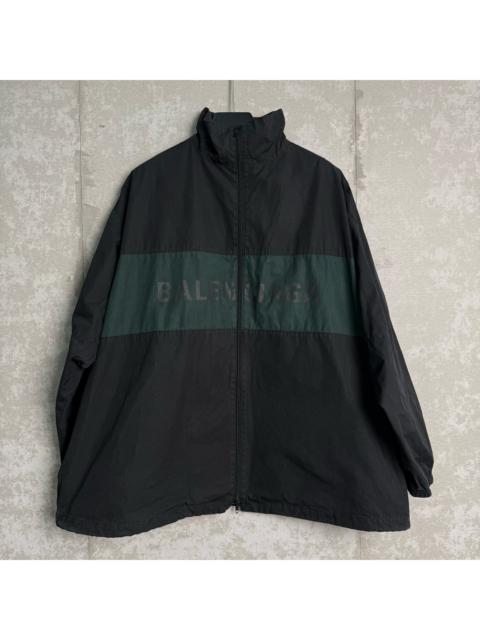 BALENCIAGA Balenciaga Logo Color-Block Windbreaker