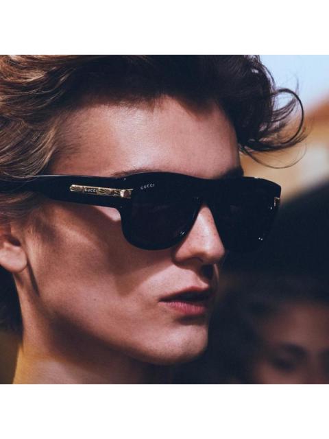 GUCCI NEW GUCCI GG1518S 001 SQUARE BLACK GREY MEN SUNGLASSES GUCCI