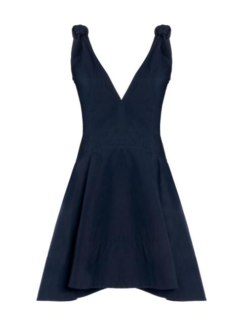 Bottega Veneta Cotton Mini Circle Dress navy
