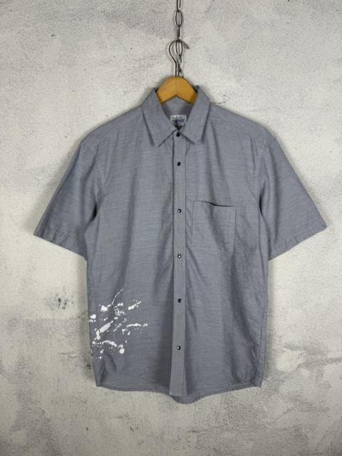 Stüssy Vintage Stussy Paint Splatter Logo Button Up Shirt