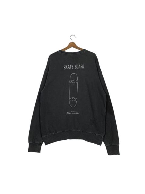 Other Designers Japanese Brand LE2 Skateboard Crewneck Sweatshirt