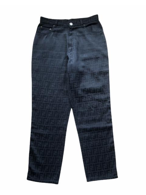1990s Fendi Zucca Monogram Jeans