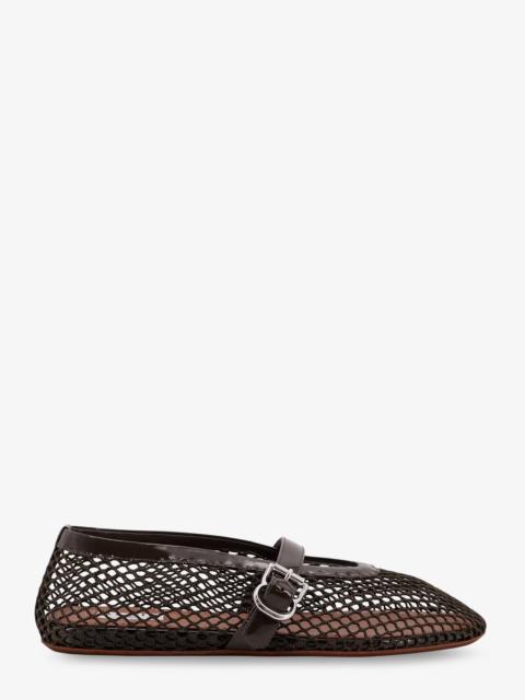 Alaïa Alaia Ballet Flats Mesh Ballerinas With Patent Leather Profiles