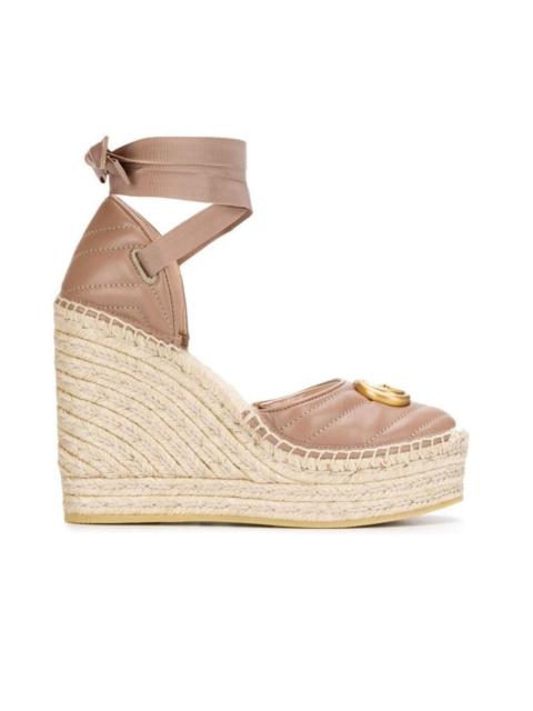GUCCI Leather Platform Espadrilles