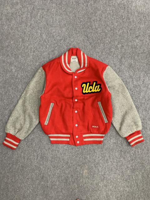 Other Designers Vintage - Vintage NCAA Ucla Wool Varsity Jacket Red