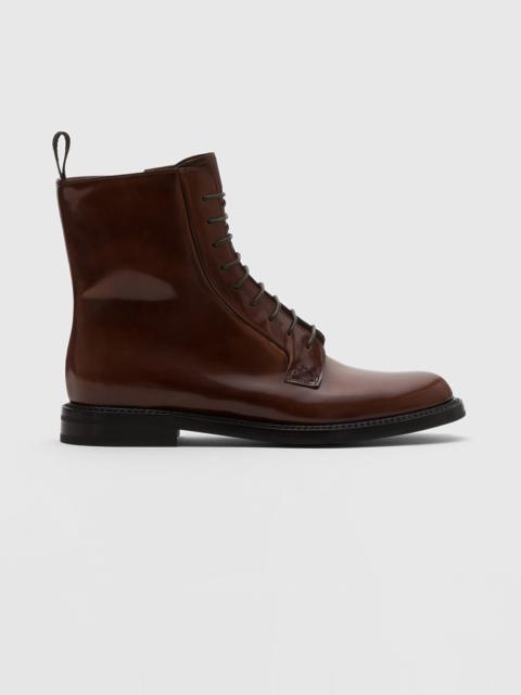 Polished Binder Lace Up Boot