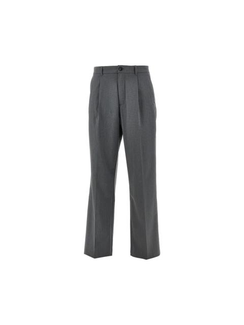 Les Deux Les Deux Reece Mini Check Viscose-blend Pants Grey