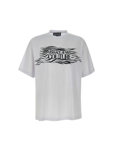 zebra-motif t-shirt