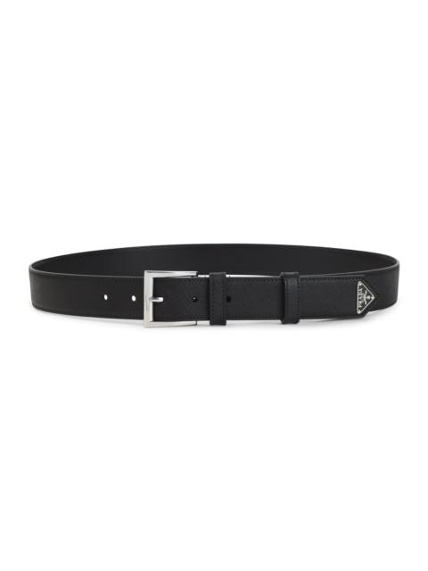 Prada Prada Saffiano Leather Belt Men