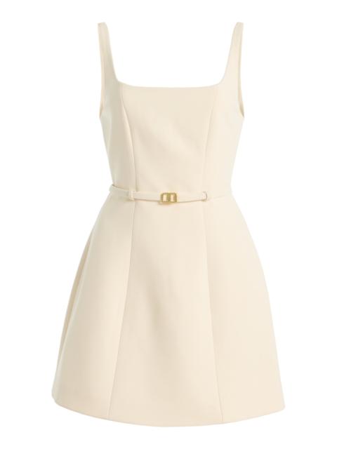ALEXIS Shonda Belted Cady Mini Dress ivory