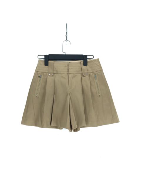 Lanvin Lanvin en Bleu Nice Design Golden Brown Shorts #2264-89