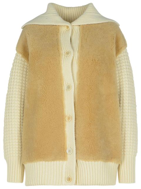 FABIANA FILIPPI Fabiana Filippi Cream Shearling Jacket