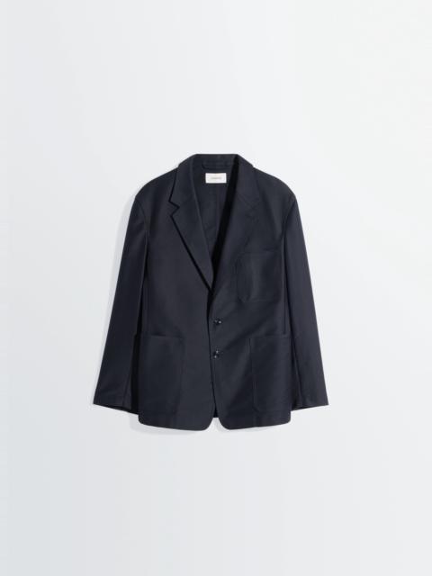 Lemaire SINGLE BREASTED WORKWEAR JACKET IN COTTON SATIN