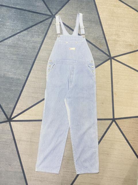 Workers - GL HEART MEN DENIM BIB HICKORY OVERALLS CASUAL LARGE SIZE