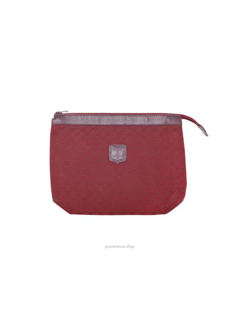 CELINE Celine Zip Pouch Bag - Red Triomphe Jacquard