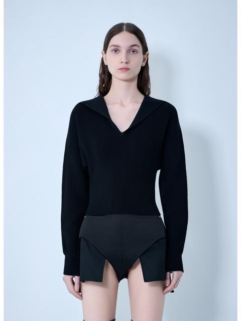 Rick Owens Rick Owens Women Dracu Cropped V Knit