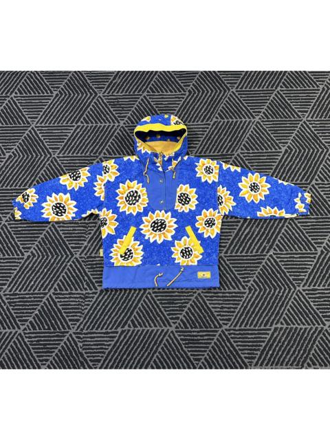 Other Designers Vintage ELLESSE ITALY Sun Flower Full Print Ski Jacket