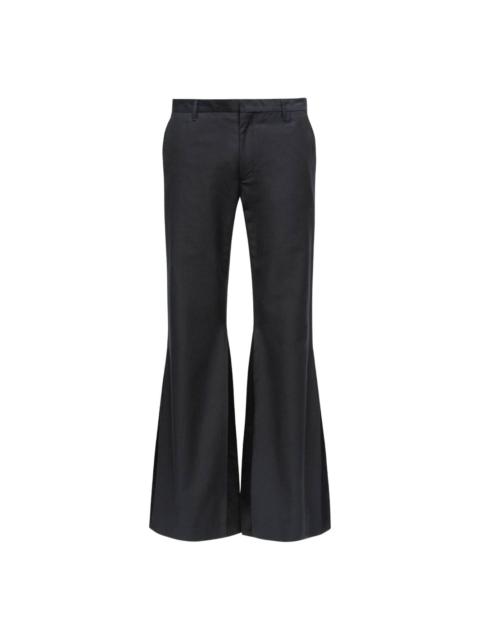 single-stitch logo trousers