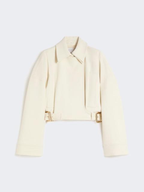 Sportmax Viscose cady cropped jacket - ivory