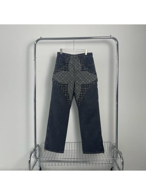 Louis Vuitton Louis Vuitton three-flower logo jeans