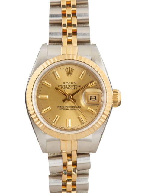 ROLEX Rolex Datejust Two Tone 69173 Champagne Dial