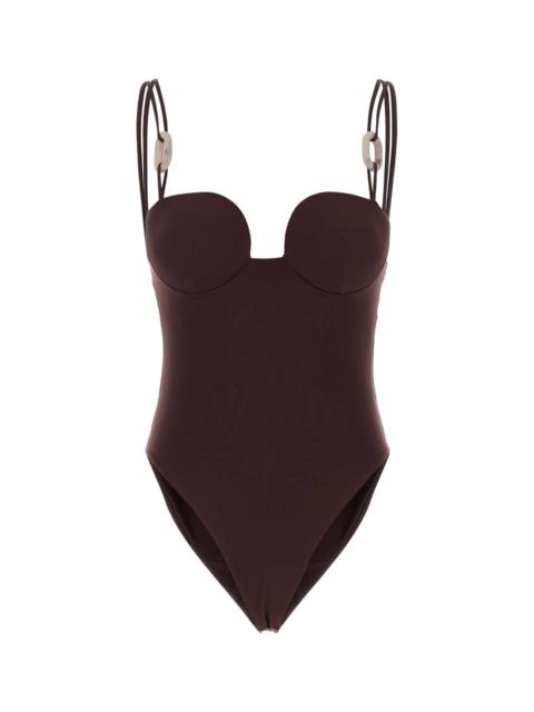 MAGDA BUTRYM Magda Butrym Women Burgundy Stretch Nylon Swimsuit