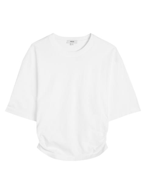AGOLDE Agolde Shari Ruched Cotton T-shirt