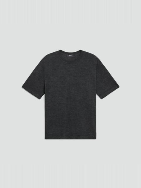 Theory Relaxed Sweater Tee in Regal Wool