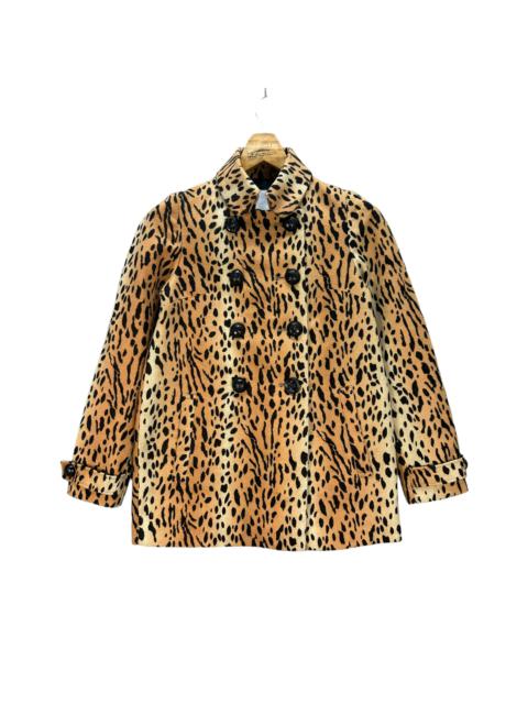 Other Designers SLY CHEETAH DOUBLE BREASTED COAT #8687-021
