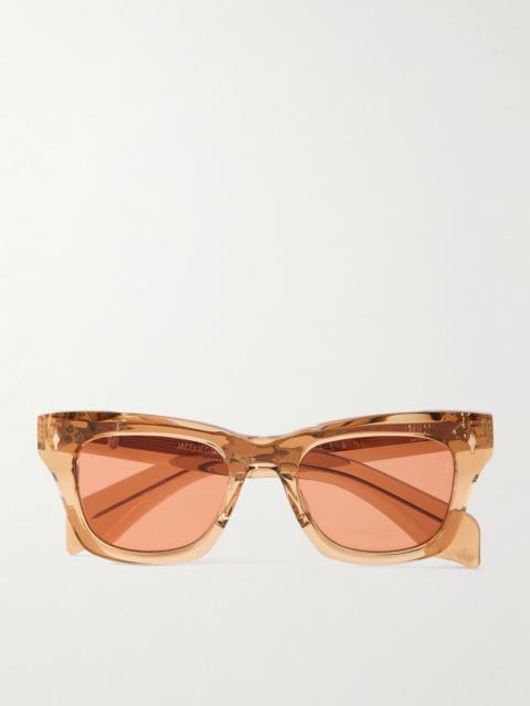 JACQUES MARIE MAGE Dealan D-Frame Acetate Sunglasses Orange