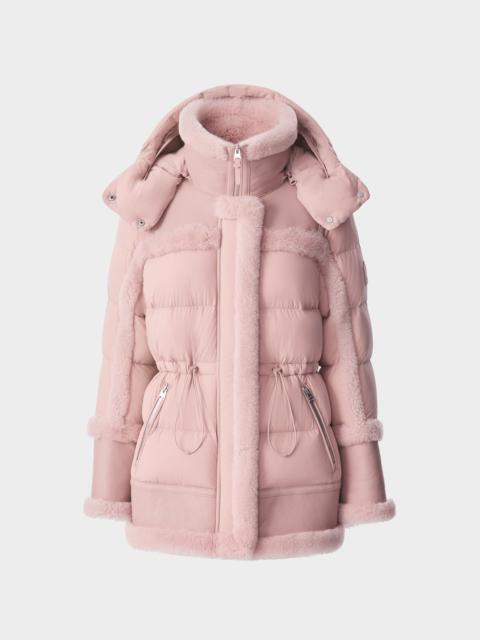 MACKAGE LILIBETH Mixed-media shearling down parka