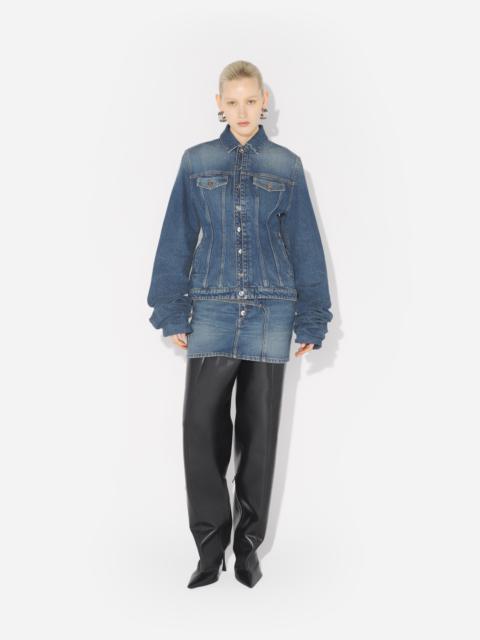 Jean Paul Gaultier THE BLUE DENIM JACKET WITH OVERSIZED SLEEVES