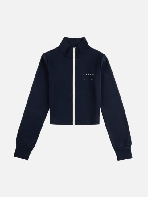 HOGAN Sweatshirt with zip in stretch jersey