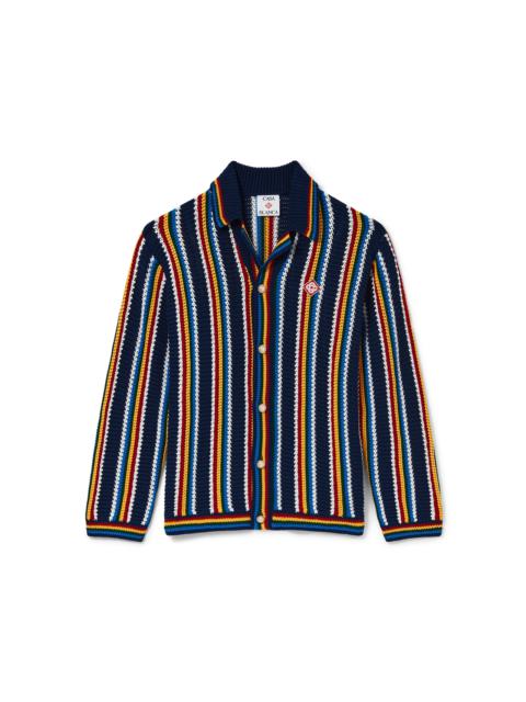 CASABLANCA Stripe Crochet Shirt | Casablanca Paris
