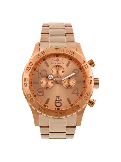 Other Designers Invicta Elegant Ocean Chronograph Rose Dial Rose Gold-tone Men's Watch 1271